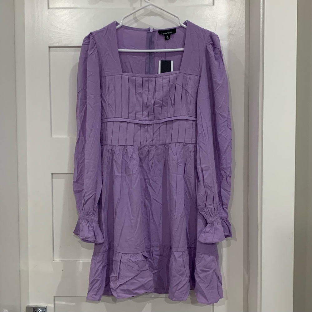 anthropologie lea & viola lavender long sleeve